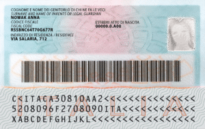 carta d'identitÀ italiana