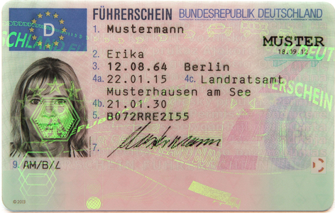 german licence front