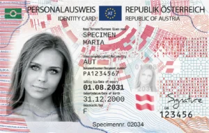 Österreichischer personalausweis